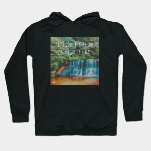 Sitting by the Stream on a Beautiful Day Album Cover Art Minimalist Square Designs Marako + Marcus The Anjo Project Band T-Shirt Hoodie